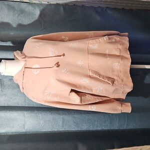 HOLLISTER WOMEN'S PEACH/PINK PULLOVER HOODIE / SIZE SMALL - EUC